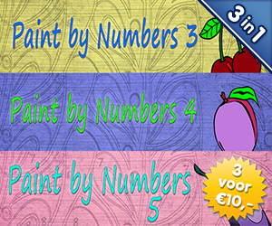 3 voor €10: Paint By Numbers 3 - 4 - 5 3 voor €10: Paint By Numbers 3 - 4 - 5