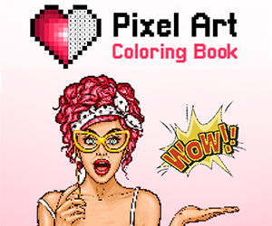 Pixel Art Coloring Book